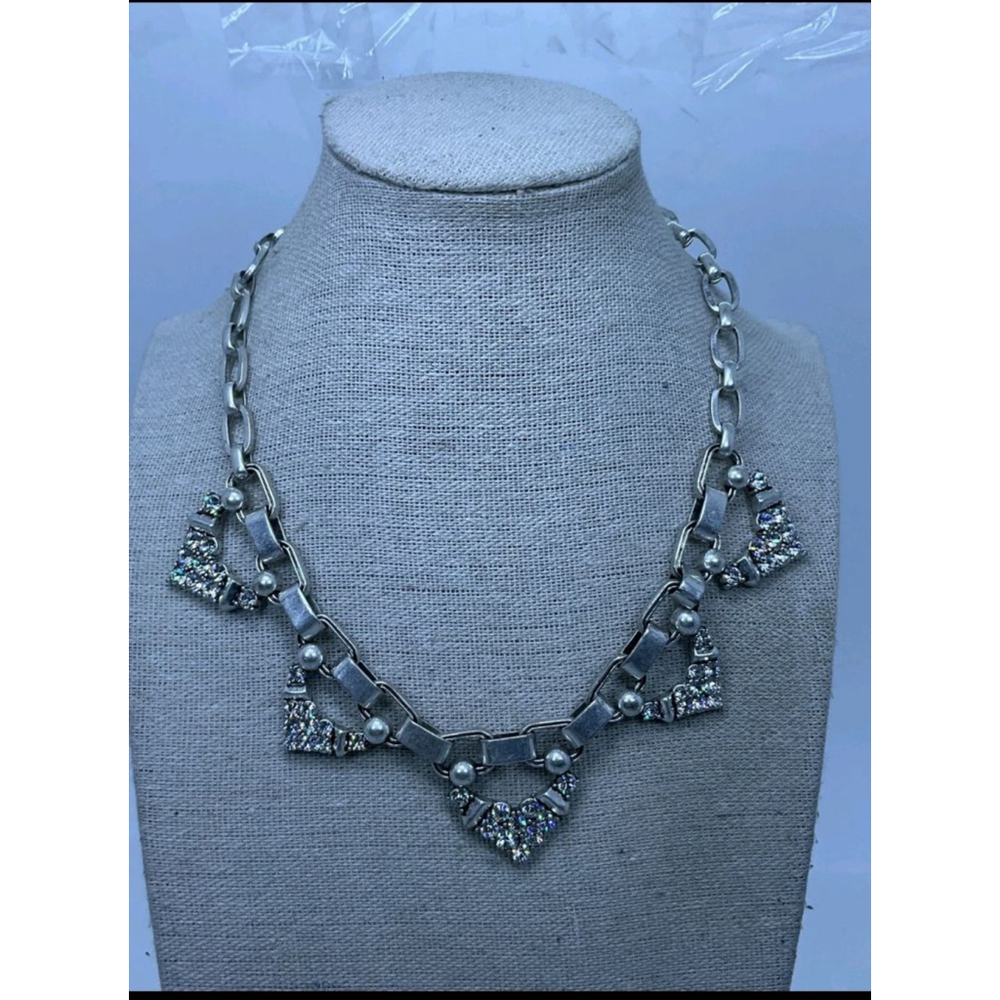 Stella & Dot Kimberly Rhinestone Statement Necklace 14"